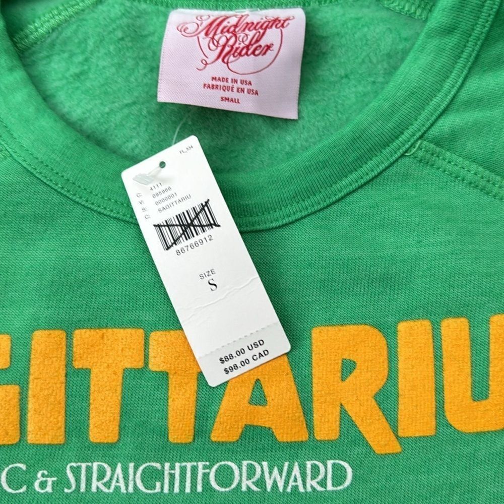 Anthropologie The Carolita Zodiac Sweatshirt by Midnight Rider Sagittarius - Picture 4 of 4